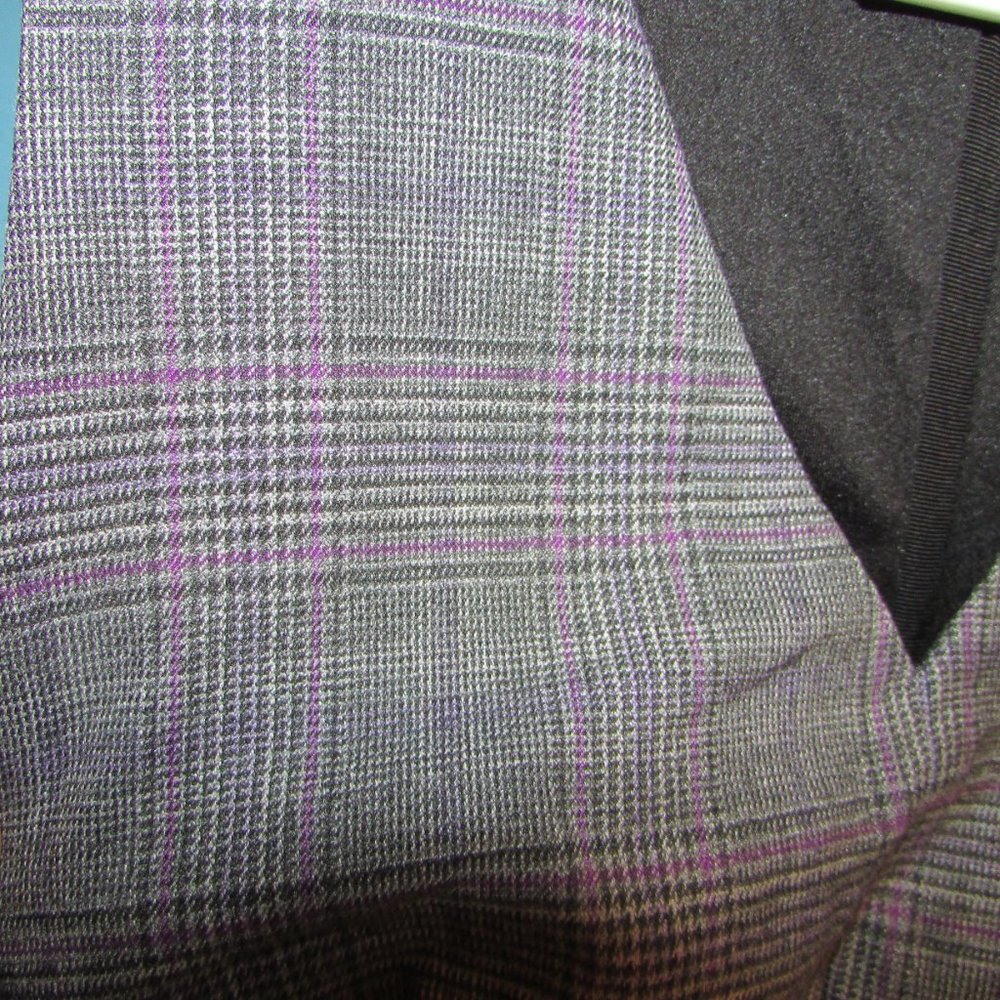 WHBM Body Perfecting Colorblock Plaid Sheath Dress - Picture 5 of 9